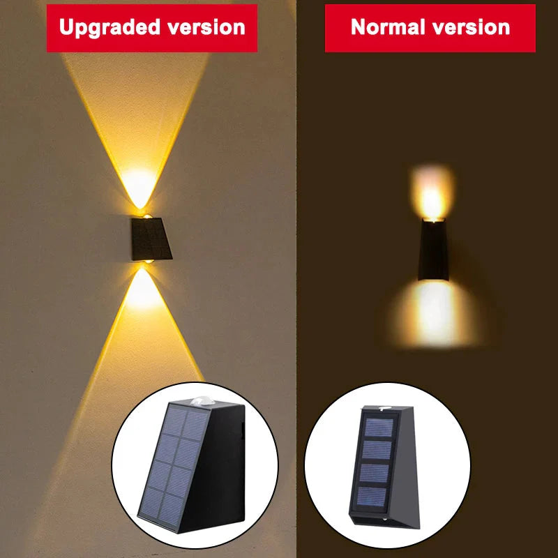 LED Outdoor Wall Solar Lights Waterproof Garden Wall Decoration