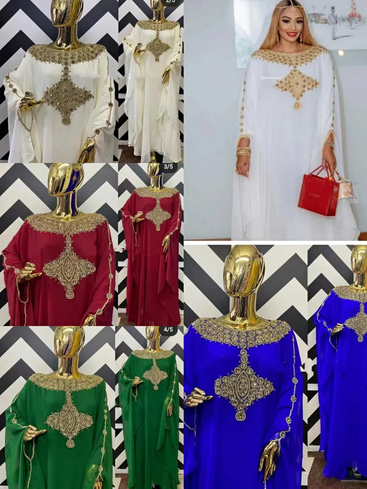 Chiffon African Dashiki Muslim Abayas For Women Dubai Maxi Bazin Dress Pattern Print Kaftan Batwing Sleeve Sashes Pullover Robe