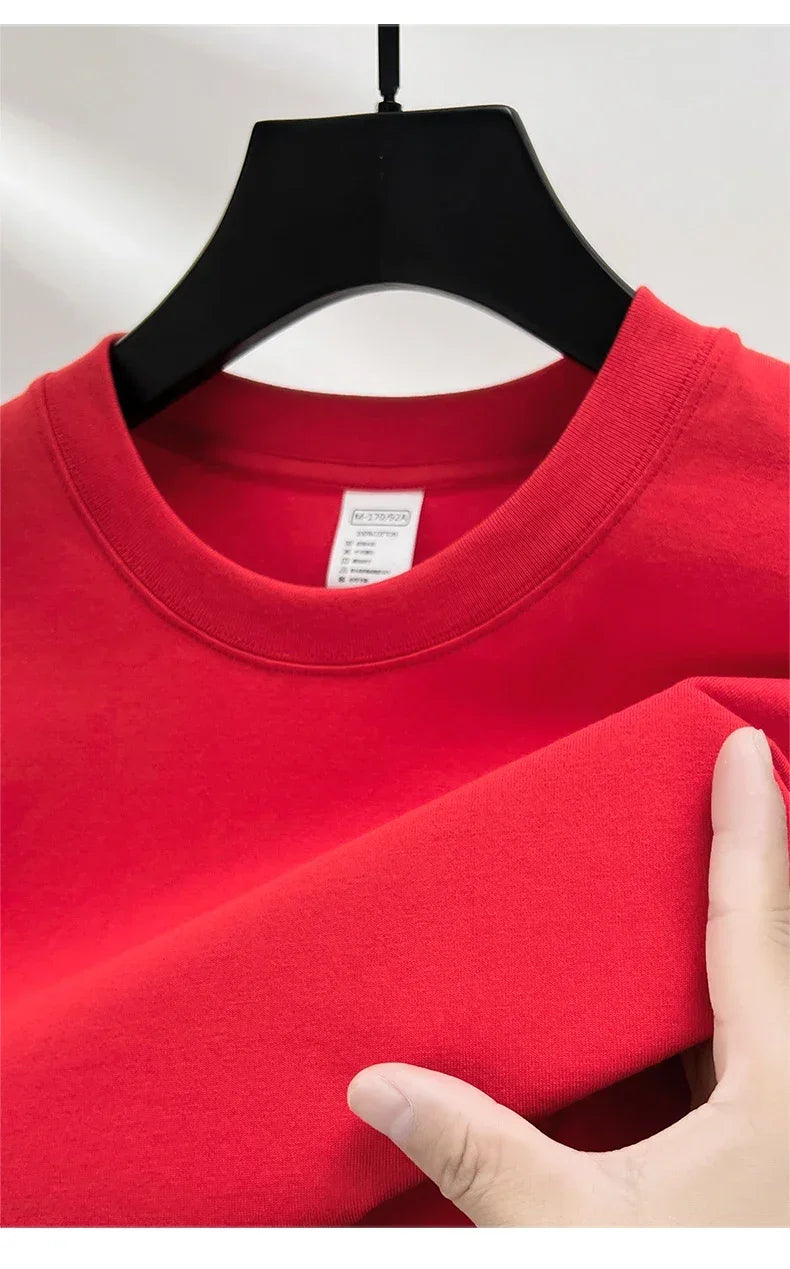 Men’s 100% Cotton Classic T-Shirt – Short Sleeve Crew Neck