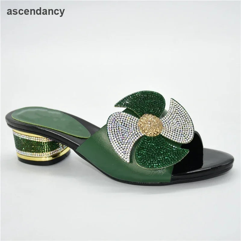 Fashion Women Mid-Heeled with Shallow Mouth Shoes Ladies Slippers Sexy Woman Shoe Sandals 2025 Sexy Platform Pumps Party Pumps