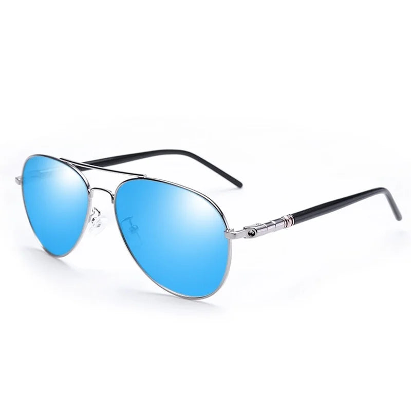 Men & Women Polarized Sunglasses Colored Reflective Glasses Driving Sunglasses Black Unisex Pilot Lenses Uv400