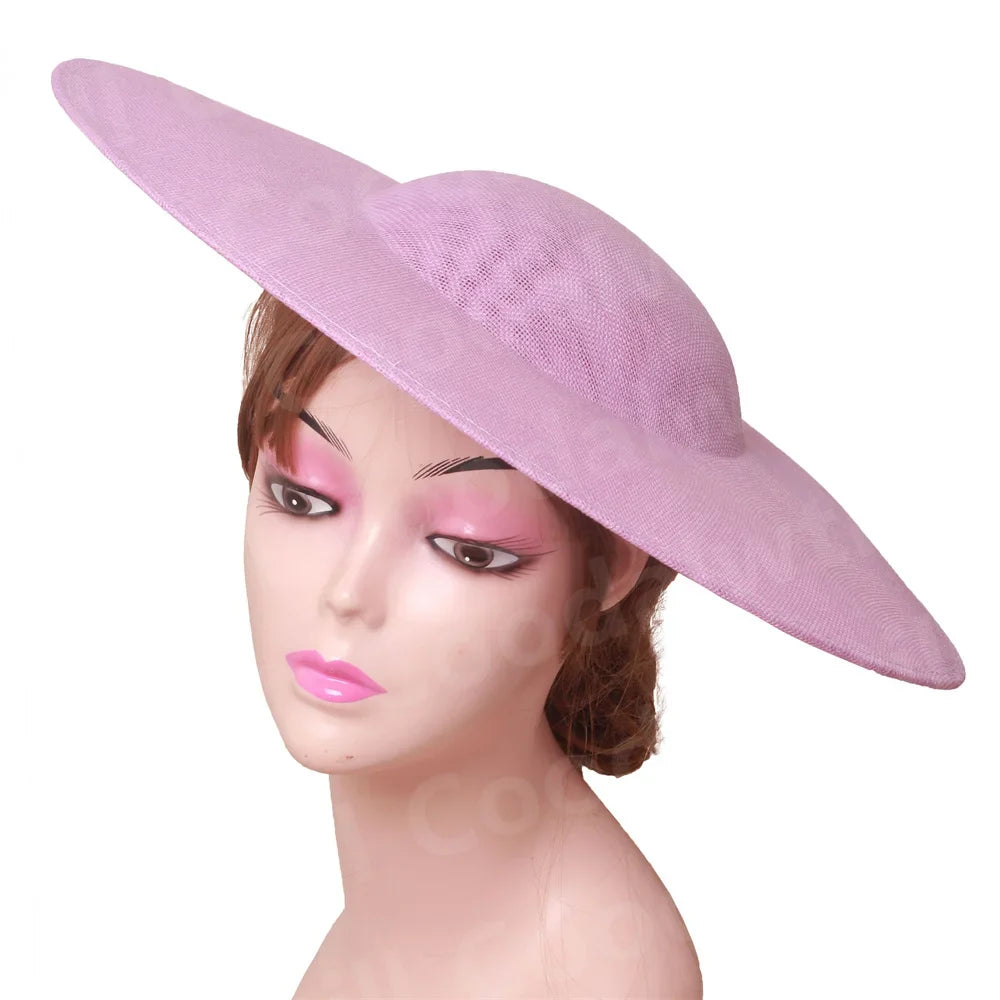 40CM Big Fascinators Base DIY Hair Accessories Hat Women Derby Wedding Headpiece Ladies Church Race Maillinery Cap Supplies