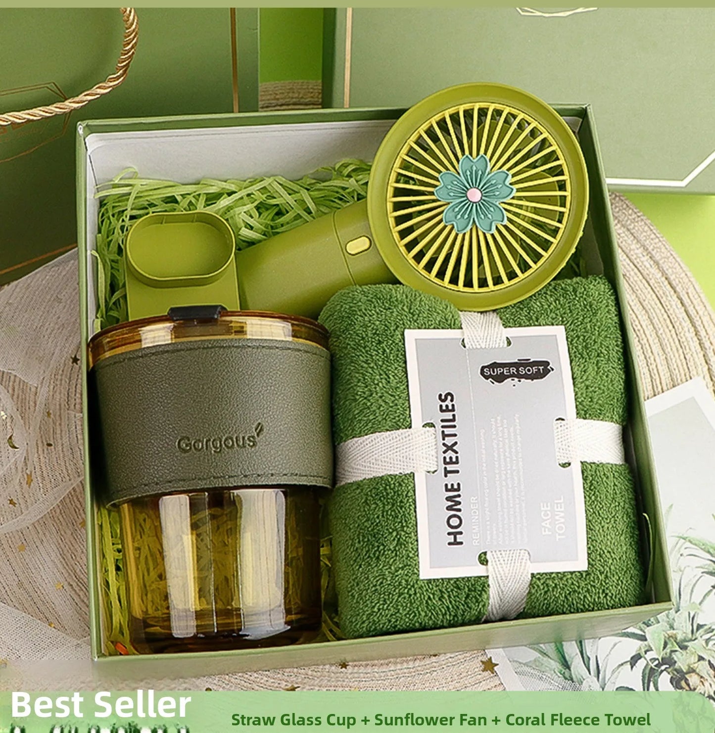 Busin Opening Ceremony Creative Gift Cup Umbrella Towel Set High-End Sensation Client Accommodation Faionable Sle