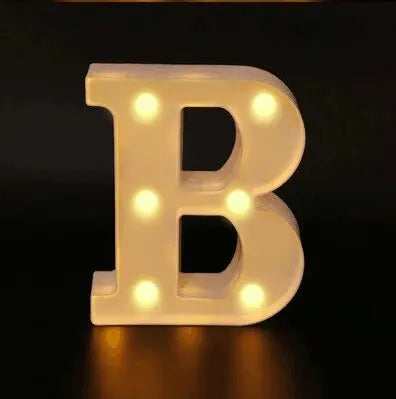 Alphabet LED Night Lights Number Letter Lamp 16cm