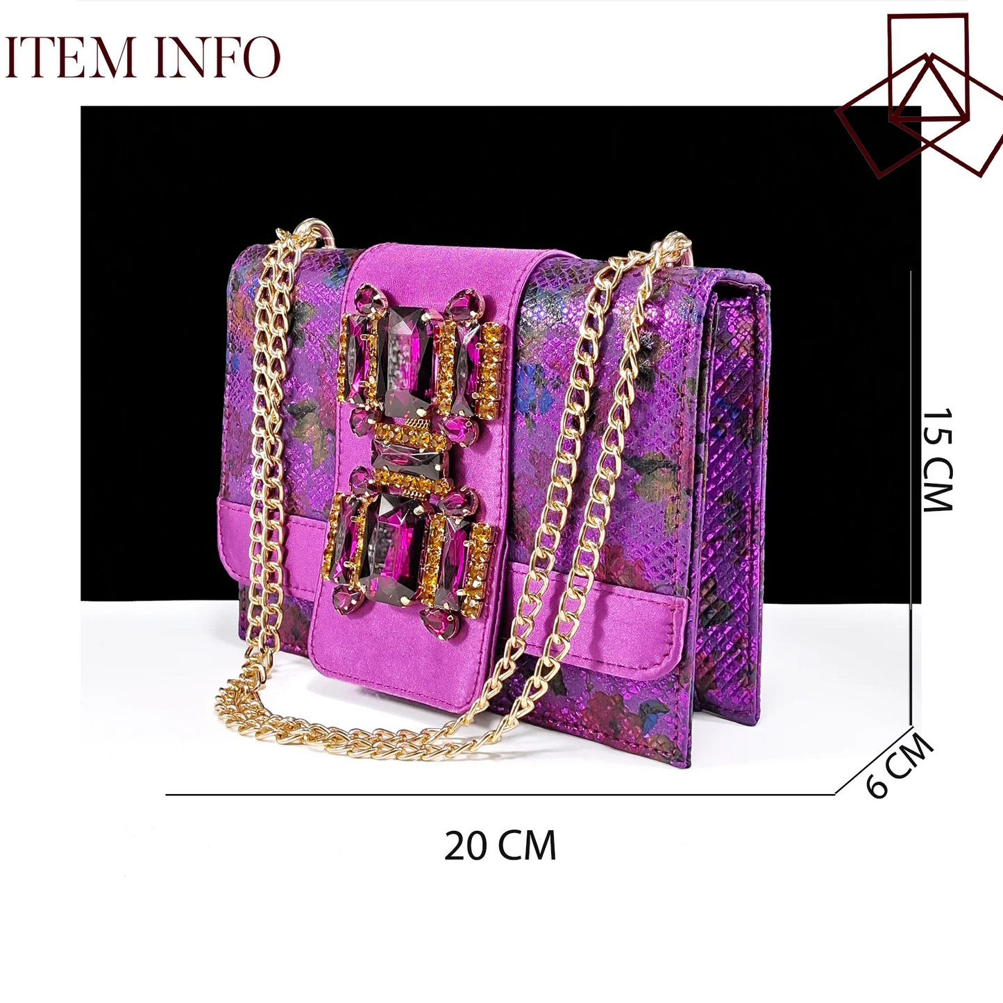 QSGFC Elegant Women Heels for Peep Toe Good Material Design Rhinestone Purple Sandals Italian Shoes and Bags Matching Set 2024