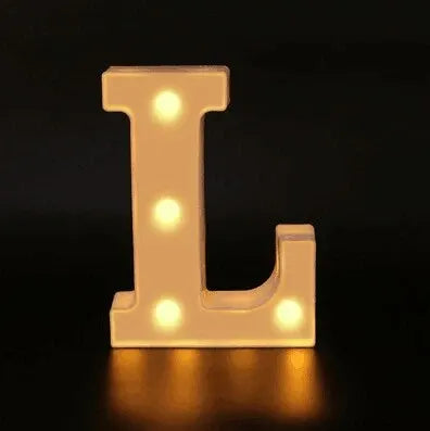 Alphabet LED Night Lights Number Letter Lamp 16cm