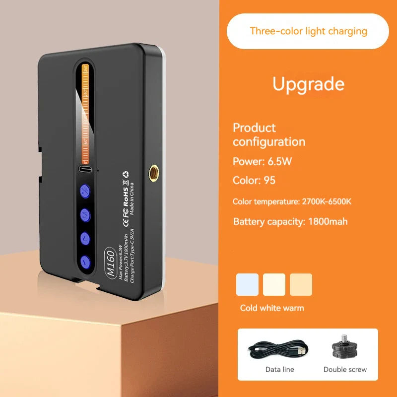 RGB LED Video Light 2700-6500K Handheld Photography Fill Lamp