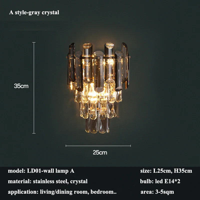 Modern Luxury Crystal Led Pendant Lights