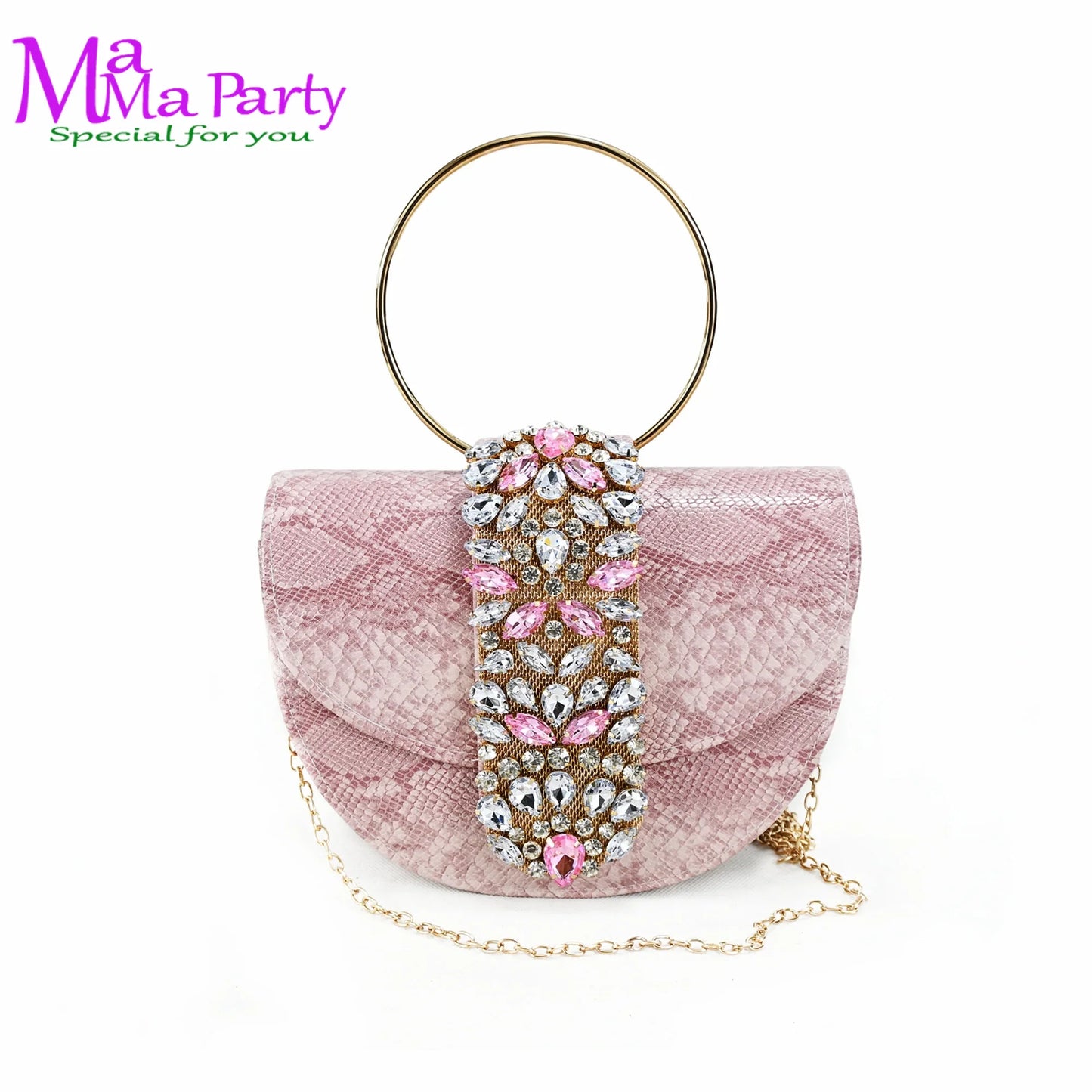 2025 Autumn New Design Specials Italian Women Shoes and Bag Set Comfortable Mid Heels With Rhinestone in Yellow Color