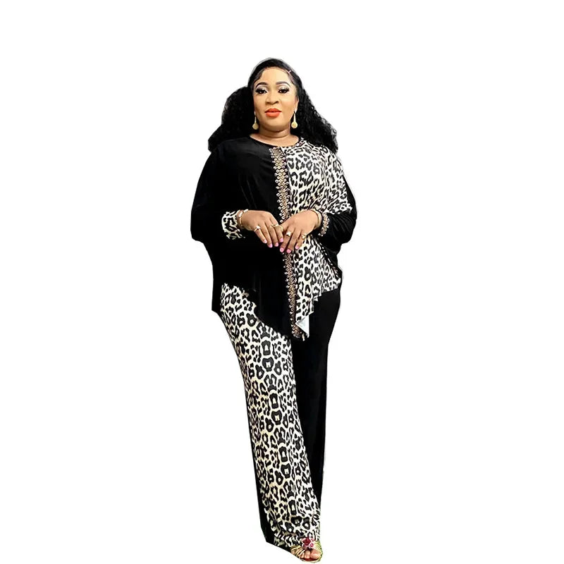 Women's Two Sets Dashiki African Dress