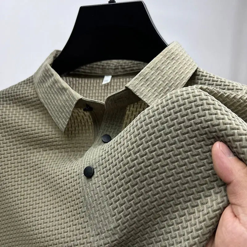 Summer Men Short Sleeved T-shirts Cool and Breathable POLO Shirt