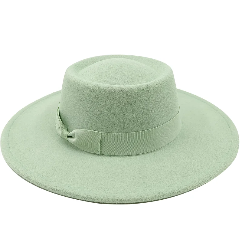 Sombrero Raised Top Fedora Hat 2023 New European and American Fedora Hat Jazz Hat Men's Round Top Hat New Wholesale Sombrero