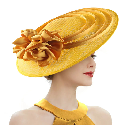 Fancy Christmas Sinamay Fascinator Perfect Wedding Hat Unique Derby Party Hat Fashion Top Church Hats Bride Fascinators Female