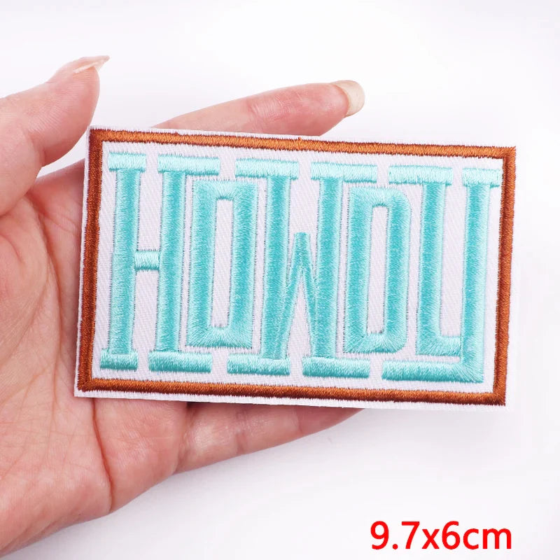 Cowgirl Boot Embroidered Patch Cowgirl Boot Embroidered Patch.