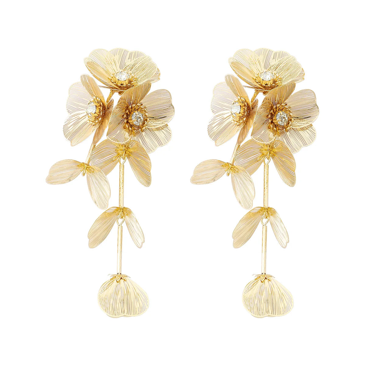 Best Lady Flower Decorated Waterfall Necklace for Women Fashion Pendant Jewelry