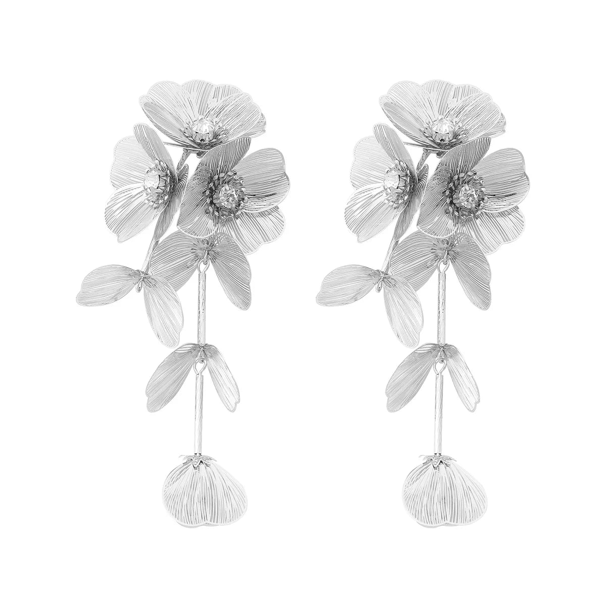 Best Lady Flower Decorated Waterfall Necklace for Women Fashion Pendant Jewelry