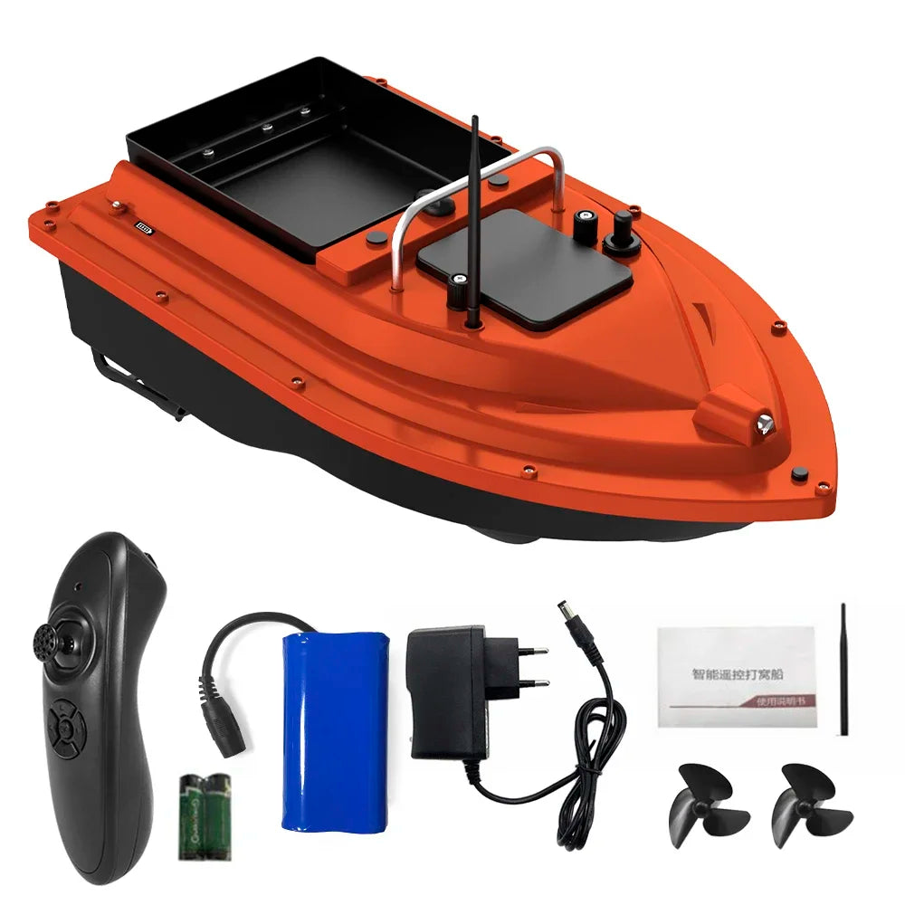 D16 Fishing Bait Boat with Large Bait Container Automatic Bait Boat with 400-500M  For OutdoorRemote Range 10000mAh/5200mAh