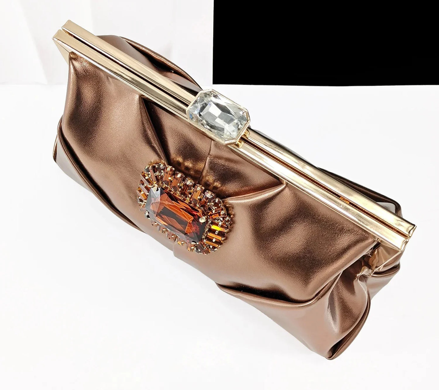 Elegant Women's Shoes and Bag Shiny Big Rhinestone Luxury Fashion Shoes Set