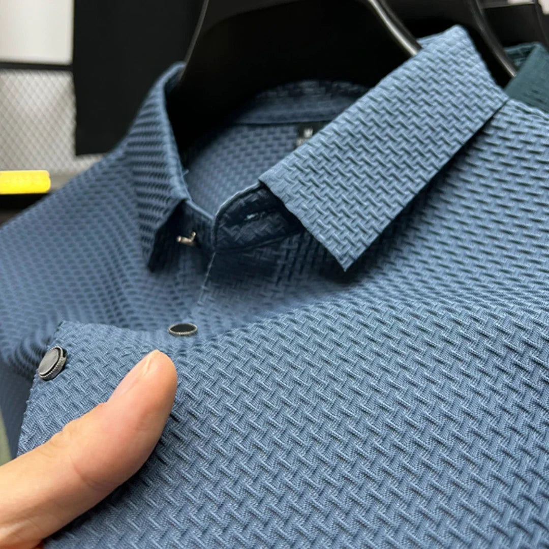 Summer Men Short Sleeved T-shirts Cool and Breathable POLO Shirt
