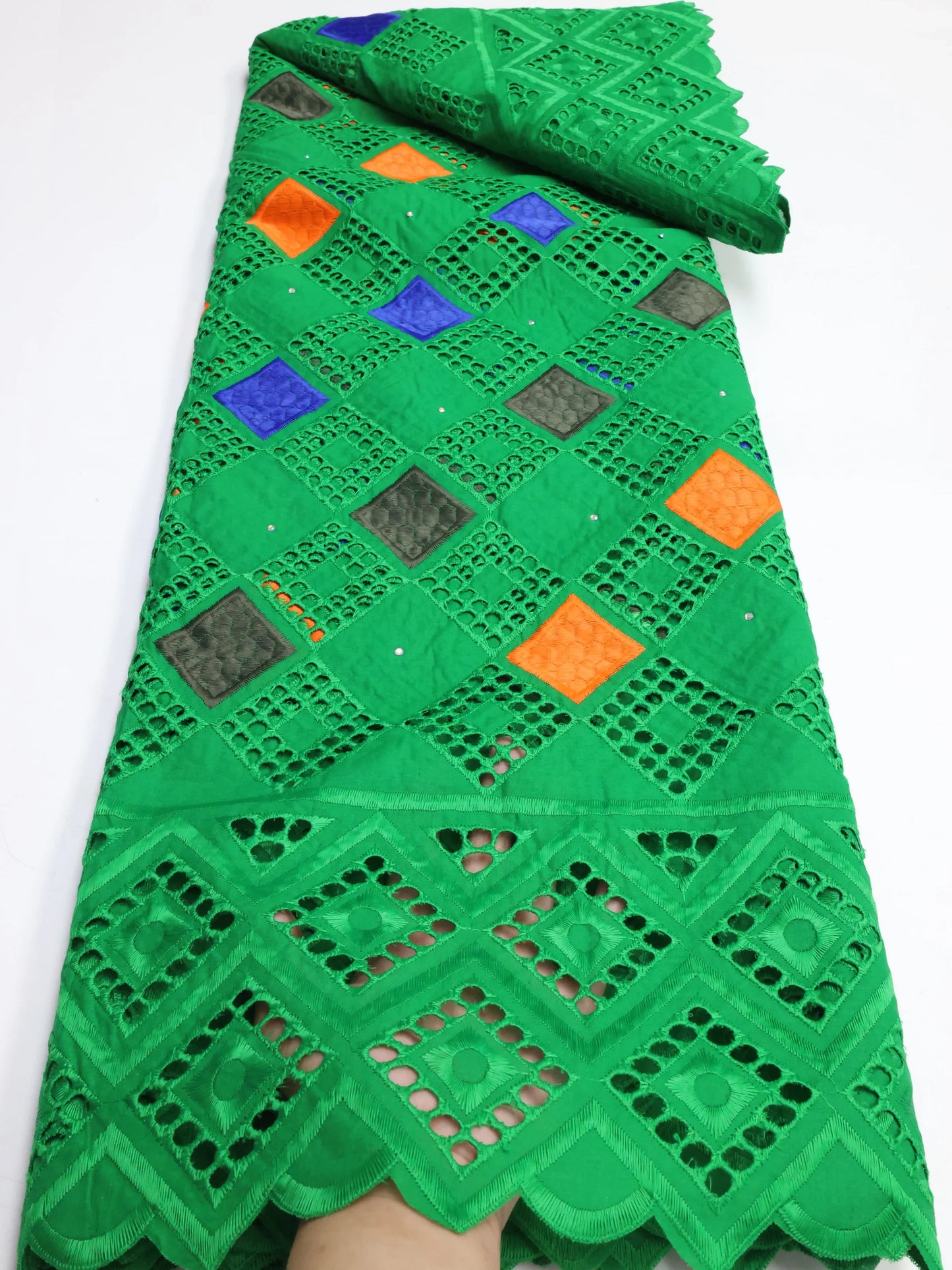 Clearance sale Swiss Voile Cotton Lace Fabric 2025 Latest Nigerian African Lace Fabric Stones Sew For Women
