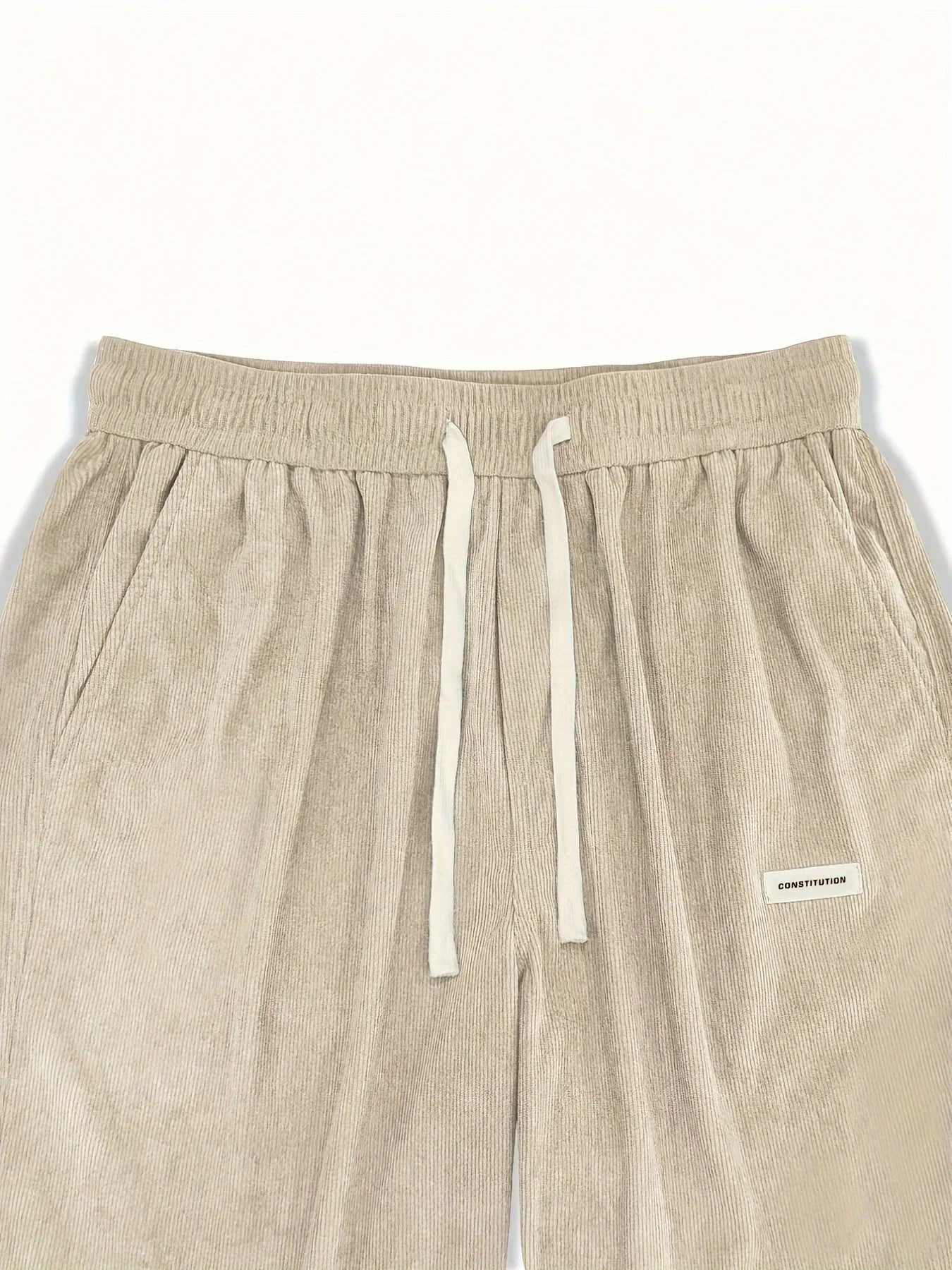 Men’s Corduroy Loose Fit Pants – Elastic Waist