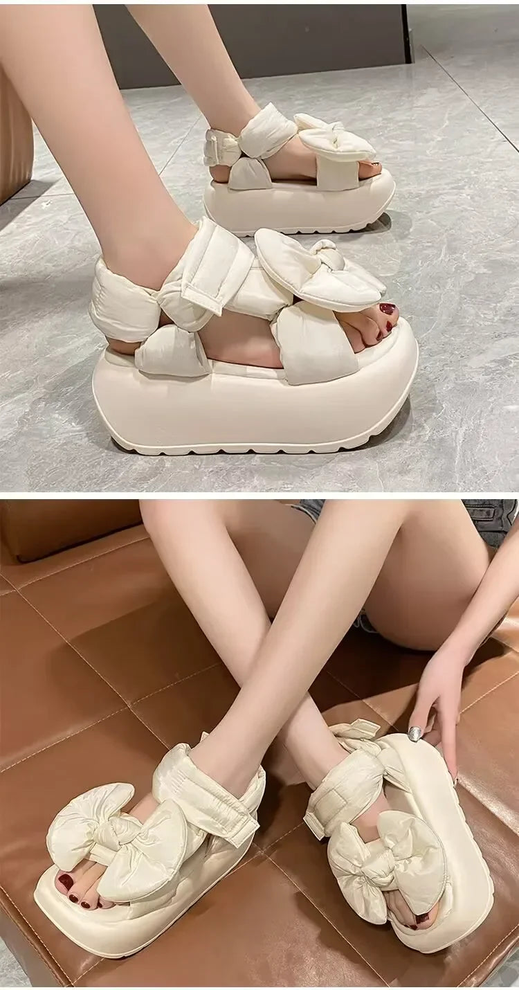 2024 New Genuine Leather Summer Luxury Sandals Casual Work Checkered Beach Shoes Vacation Fashion Women's Shoes zapatos de mujer