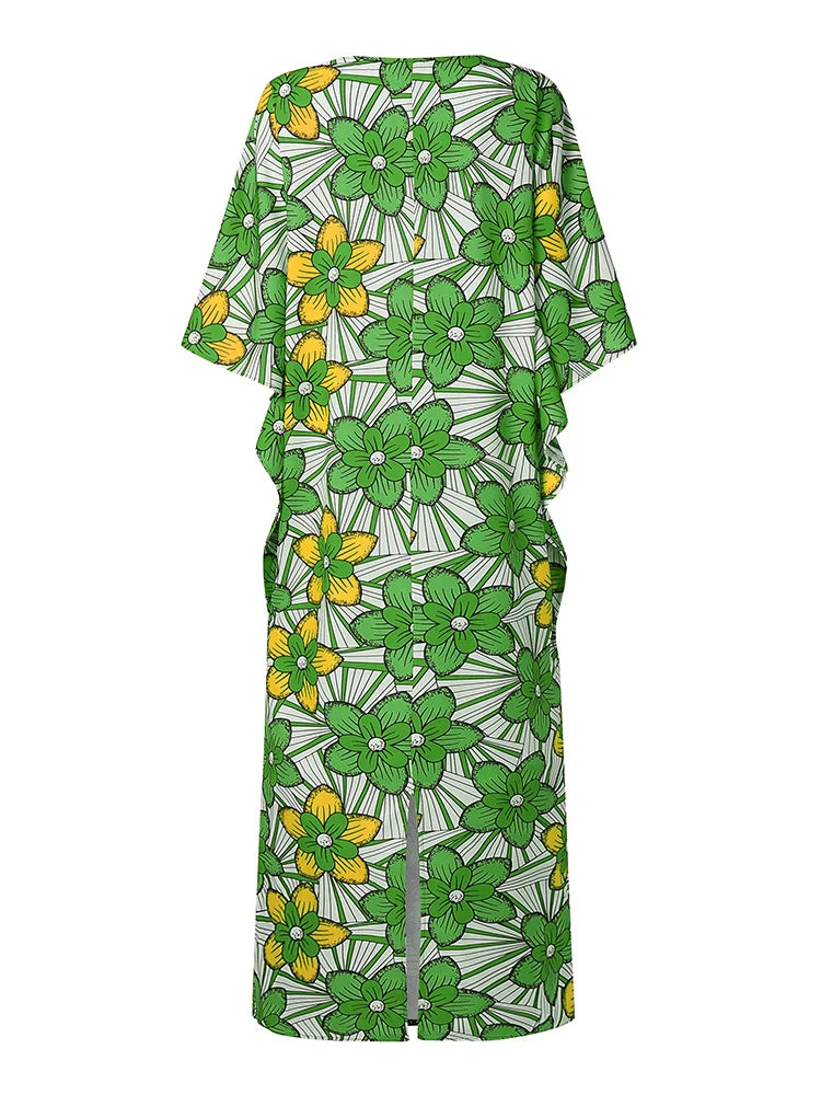 Plus Size Women's Summer Party Maxi Dress Bohemian Sundress Robe