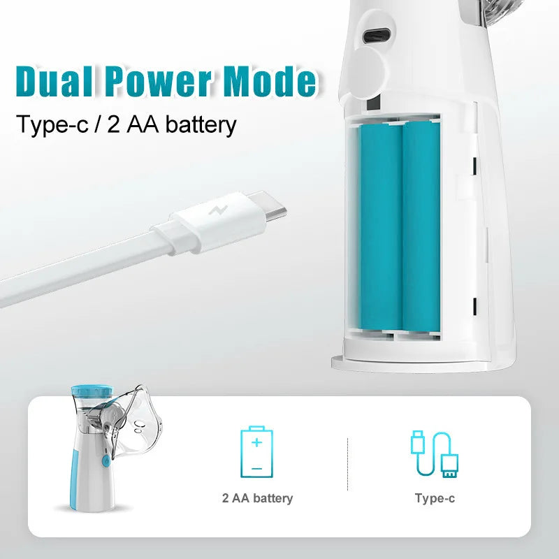 Medical Silent Mesh Nebulizer Handheld Asthma Inhaler Atomizer Children Health Care Mini Portable Nebulizer Humidifier