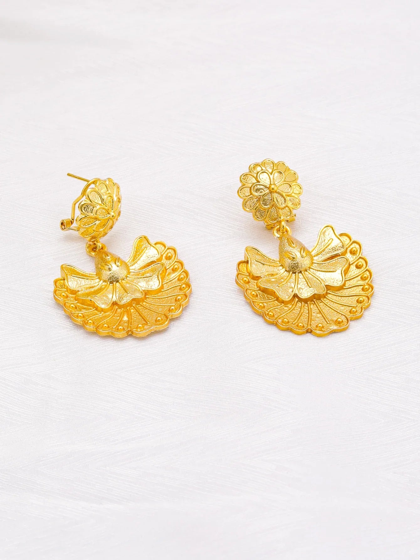 Dubai Fashion 24k Gold Plated Necklace Earrings Ring Bracelet Jewelry Sets for Women Wedding African Indian Jewellery