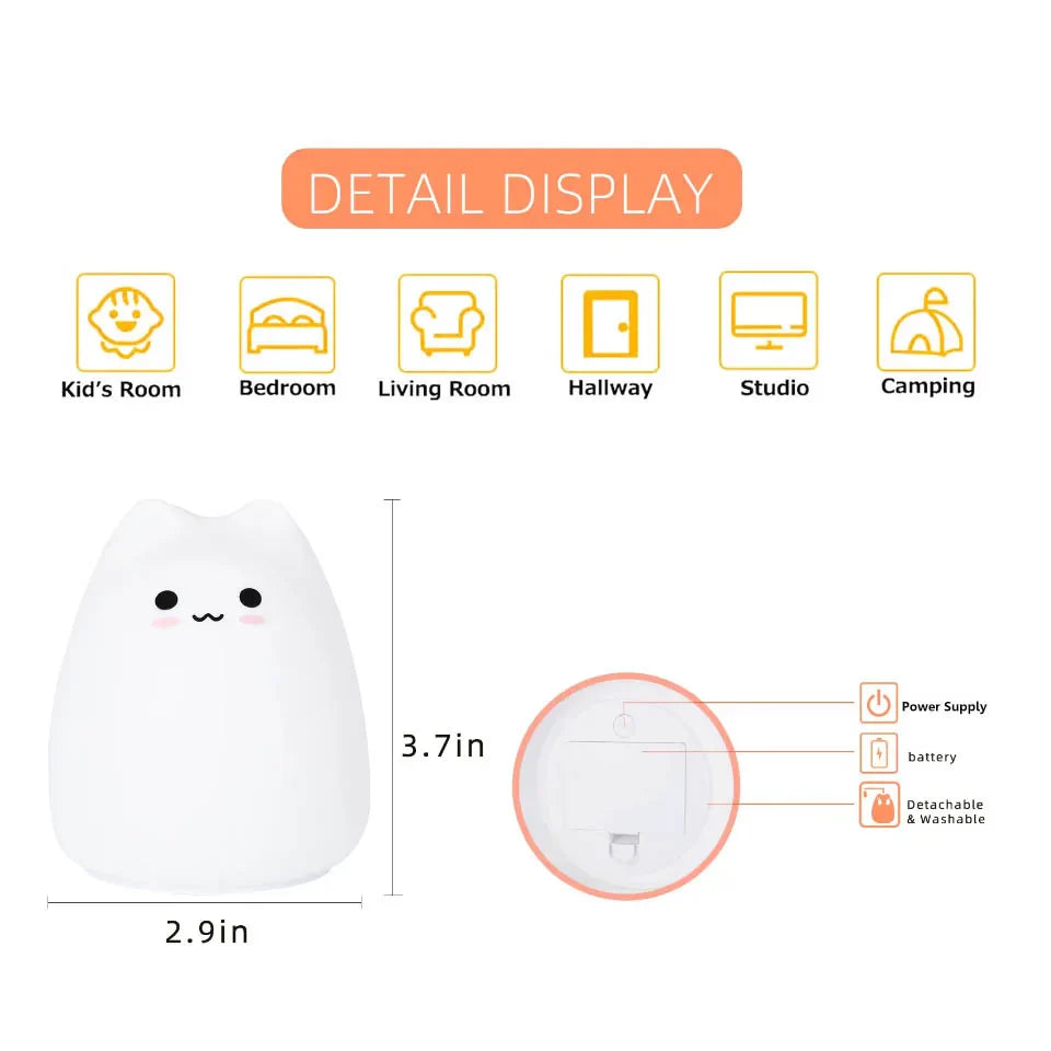 Cat Baby Night Lamp