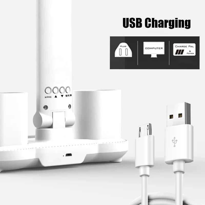 3in1 Multifunction Table Lamp LED Four-headed Folding