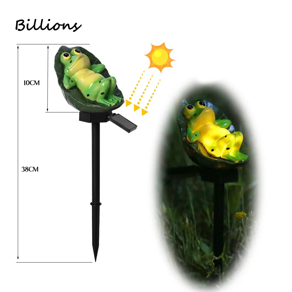 Solar Powered LED Owl Animal Home Artificial Flowers Garden Lights Waterproof