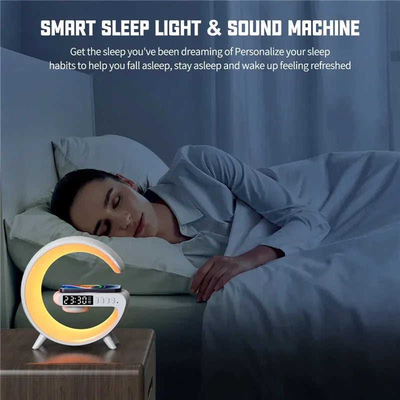 Wireless Charger Pad &  Night Light Lamp Alarm Clock