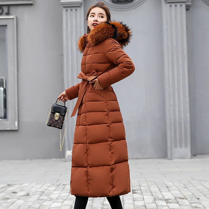 Women's Cotton Padded Warm Thick Parka Jackets