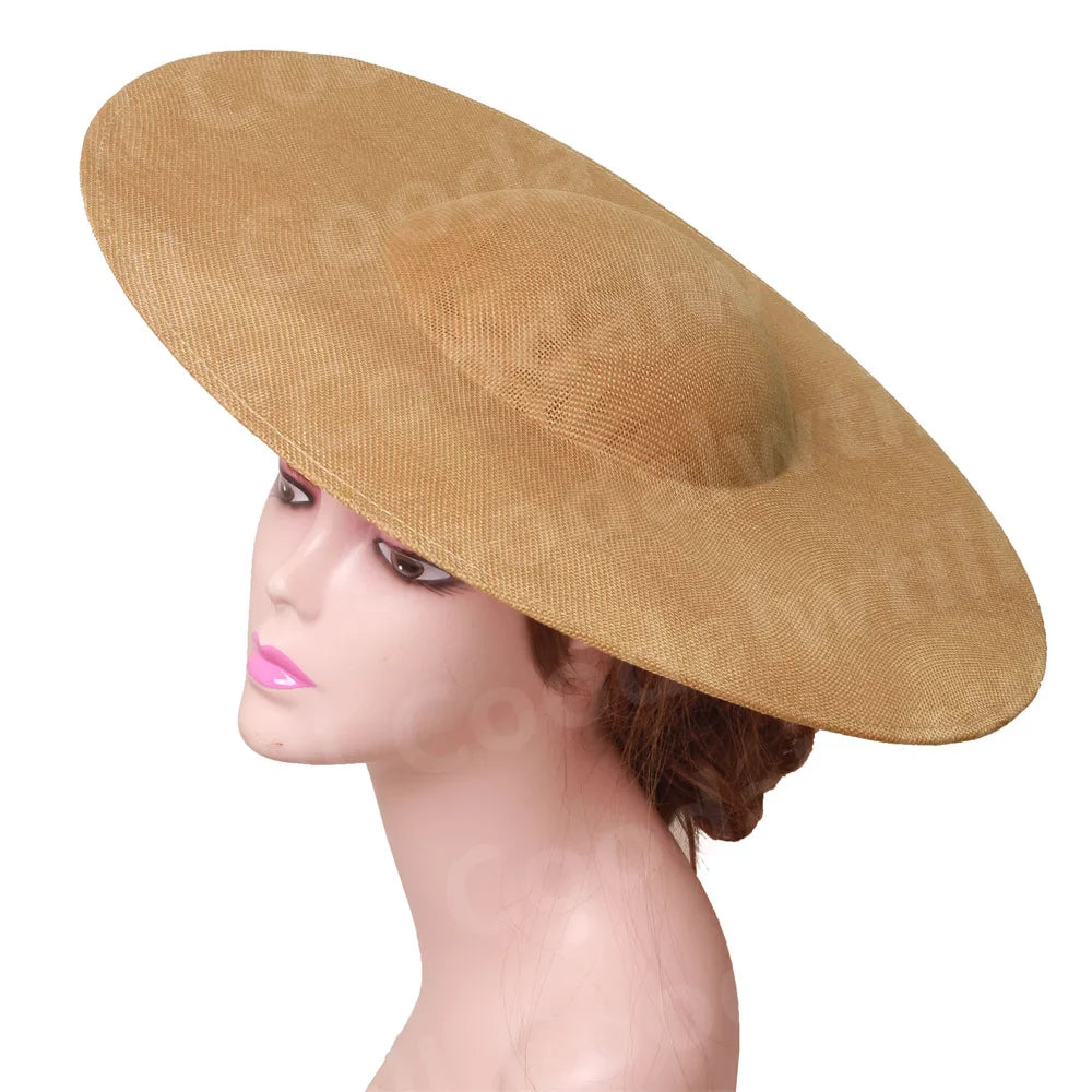 40CM Big Fascinators Base DIY Hair Accessories Hat Women Derby Wedding Headpiece Ladies Church Race Maillinery Cap Supplies