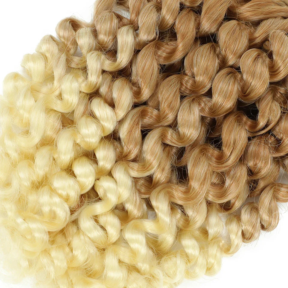 Ombre Jumpy Red Ginger Wand Curls Crochet Hair 1B 27 30 350 613 Purple Grey Colors jamaican twist braiding Hair 20 Strands/Pack