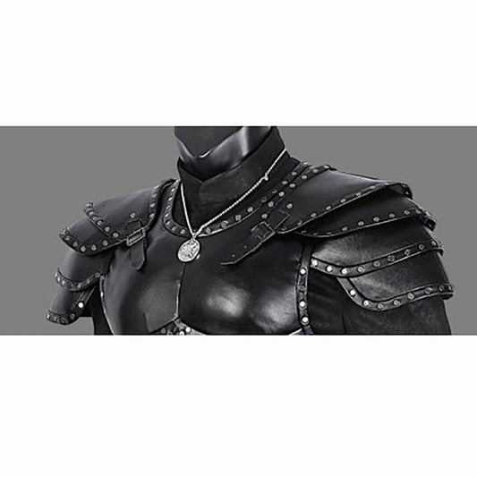 Medieval Viking Pirate Shoulder Armor Gladiator Knight Warrior Pauldrons Gothic Steampunk PU Leather Armour