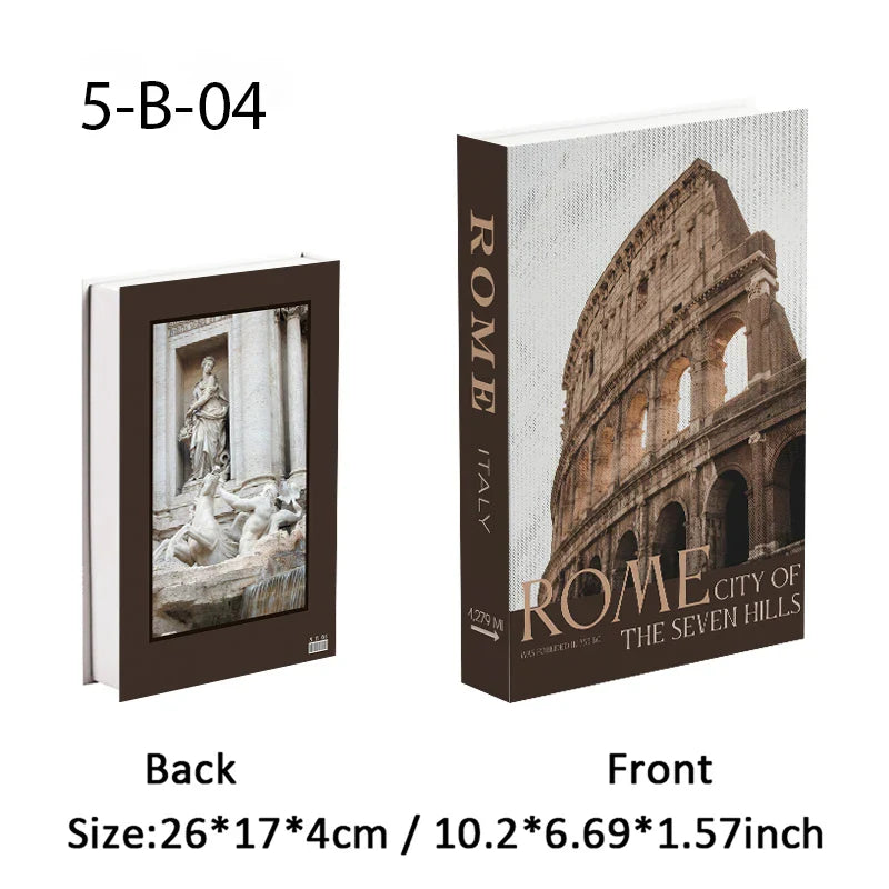 Travel City Decorative Display Books with Hidden Storage – Paris, London, New York, Tokyo & More