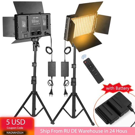 LED Video Light Photo Studio Lamp Bi-Color 2500K-8500k