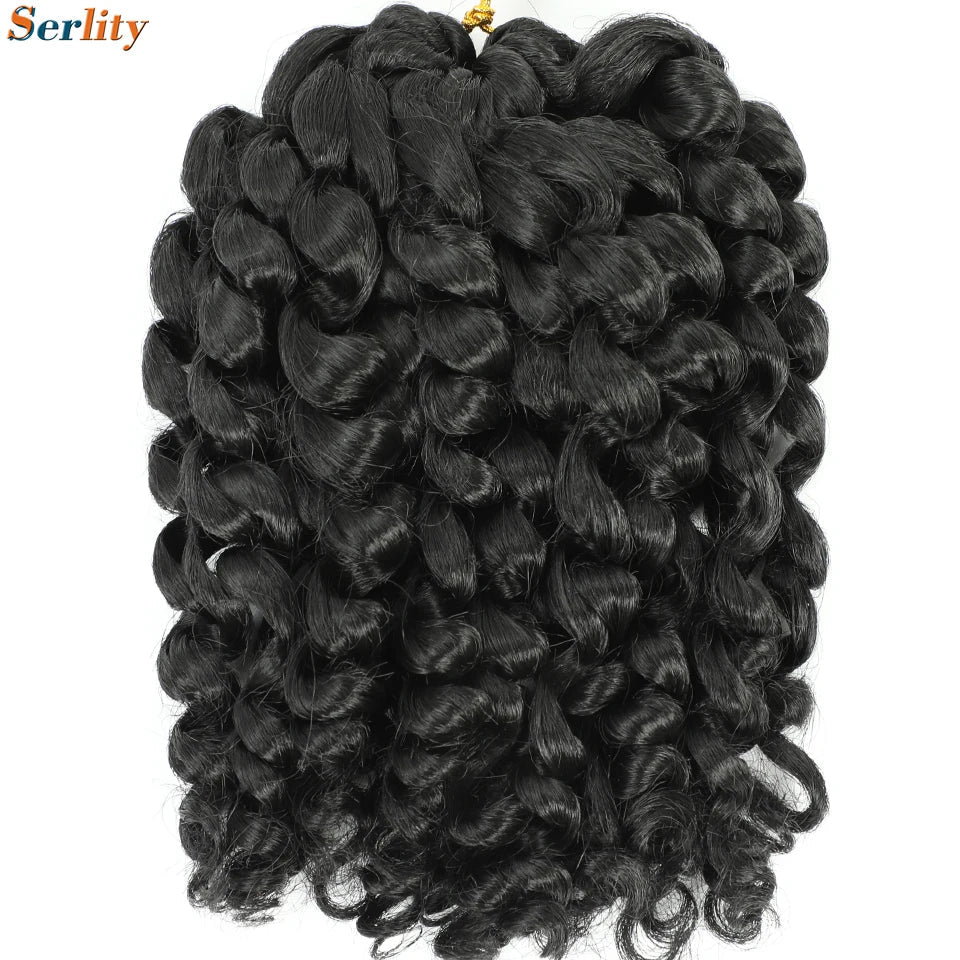 3 Packs Wand Curl Jamaican Bounce Crochet Hair 8inch T Purple 27 30 350 Bug Ombre Blonde Synthetic Jumpy Wand Curly Hair 60Roots
