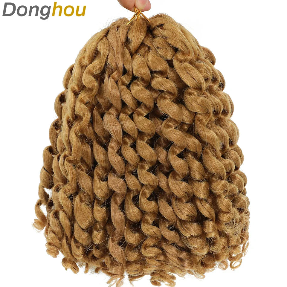 Ombre Jumpy Red Ginger Wand Curls Crochet Hair 1B 27 30 350 613 Purple Grey Colors jamaican twist braiding Hair 20 Strands/Pack