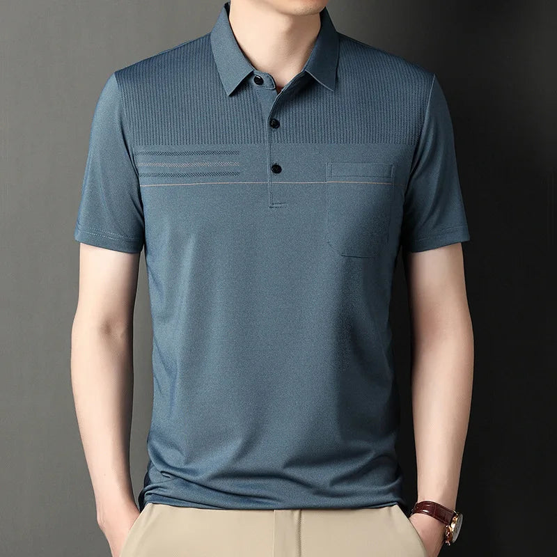 Polo Shirts for Men Casual Short Sleeve Slim Fit