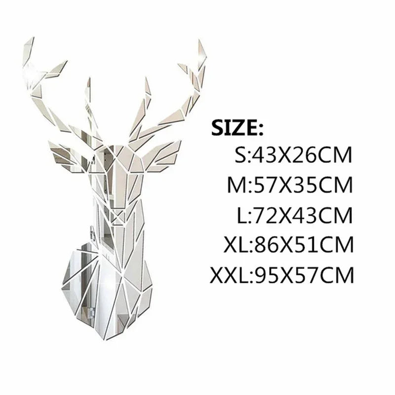 3D Mirror Wall Stickers Nordic Style