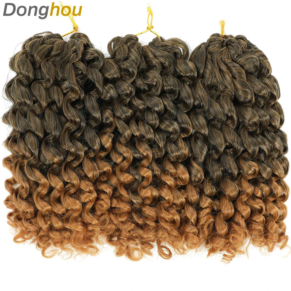 Ombre Jumpy Red Ginger Wand Curls Crochet Hair 1B 27 30 350 613 Purple Grey Colors jamaican twist braiding Hair 20 Strands/Pack