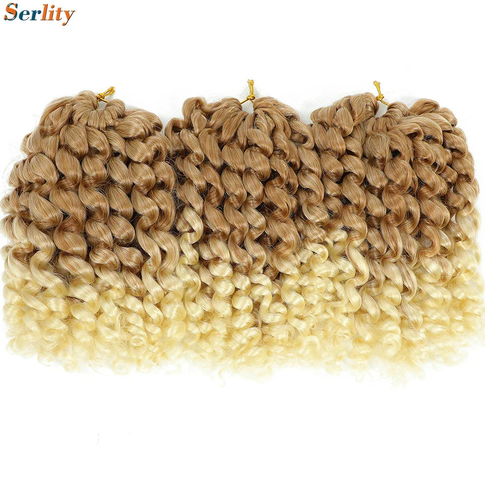 3 Packs Wand Curl Jamaican Bounce Crochet Hair 8inch T Purple 27 30 350 Bug Ombre Blonde Synthetic Jumpy Wand Curly Hair 60Roots