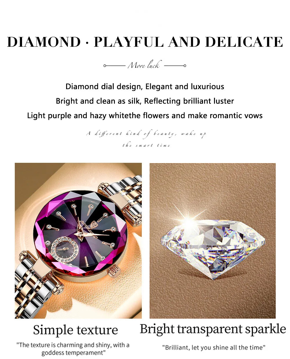 Luxury Elegant Ladies Wristwatch Waterproof Stainless Steel Watch for Woman Simple Casual Dress Women's Quartz Watches