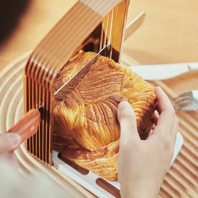 1Pc Toast Brood Slicer Rvs Broodmes Bakken Gereedschap Bakken Mes 4 Modus Aanpassing Slicer Handig Slicer kitchen tools