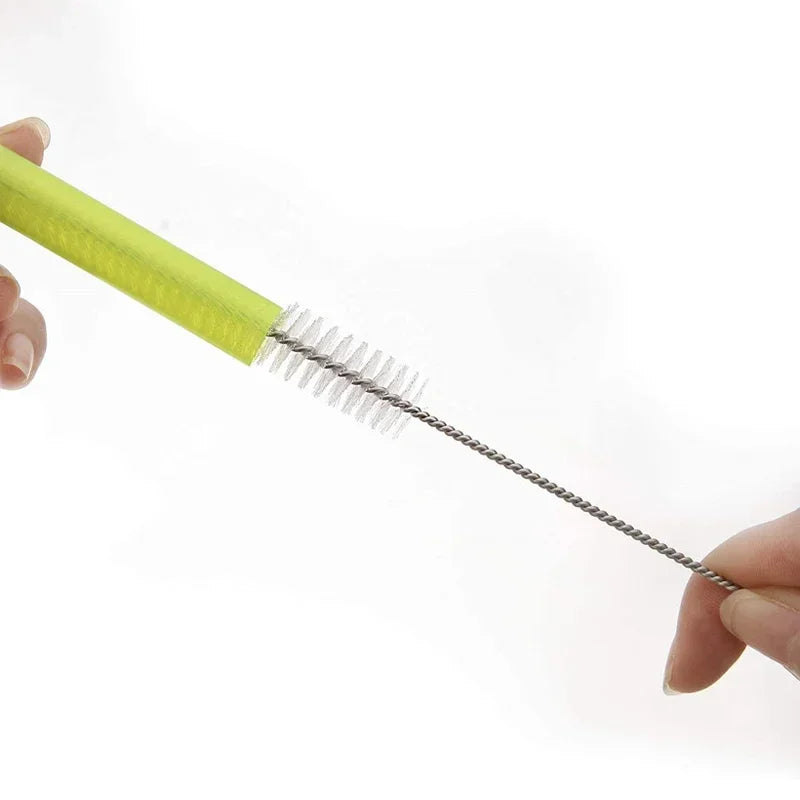 2-10Pcs Drinking Straw Cleaning Brush Kit Straw Tube Pipe Cleaner Nylon Stainless Steel Long Handle Cleaning Brushes forStraws