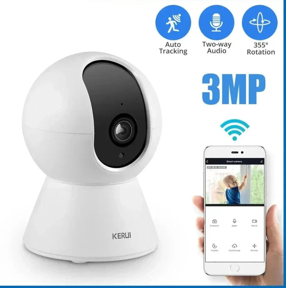 Indoor Wireless Home Security AI Human Detect camera