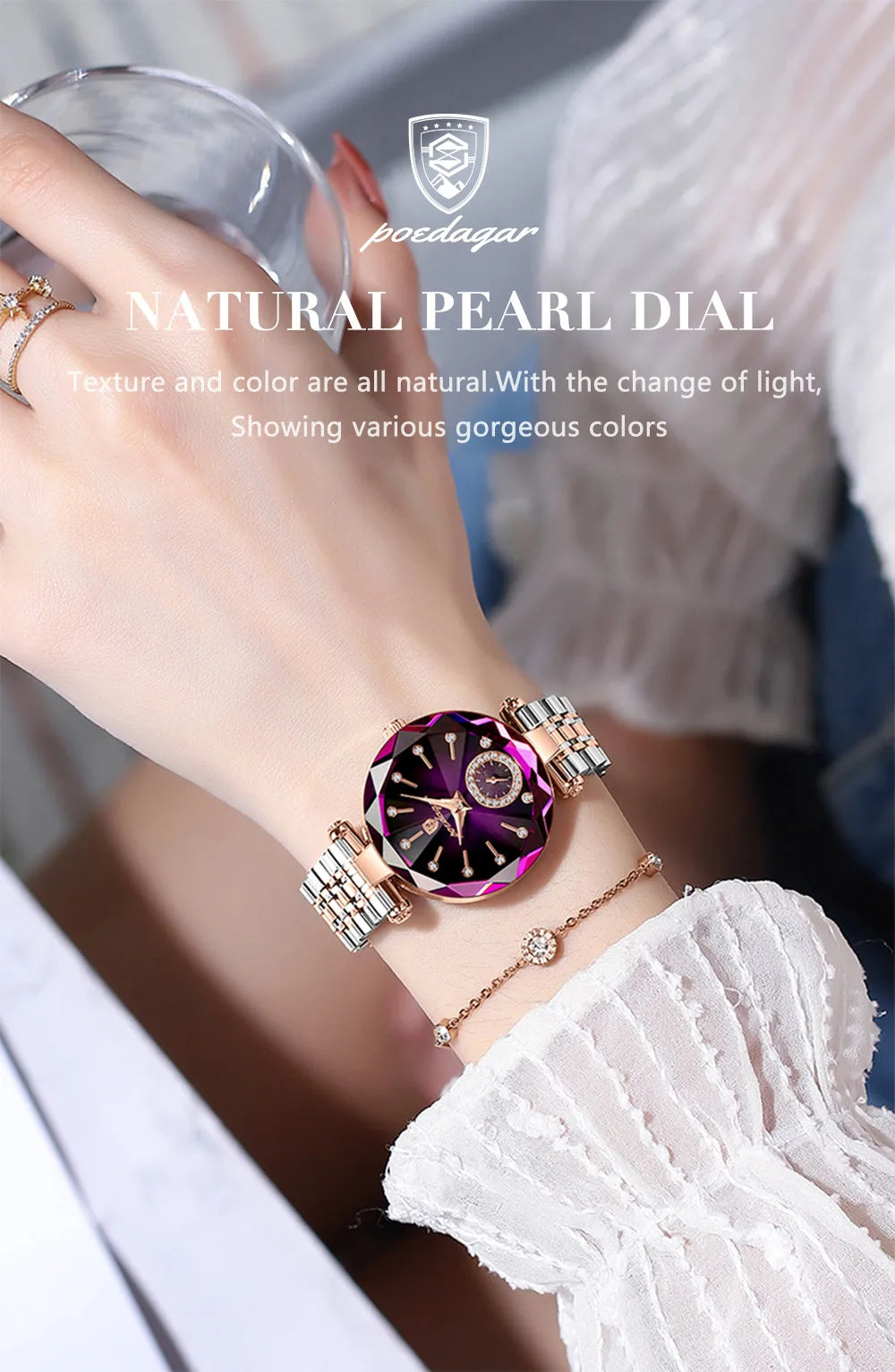 Luxury Elegant Ladies Wristwatch Waterproof Stainless Steel Watch for Woman Simple Casual Dress Women's Quartz Watches